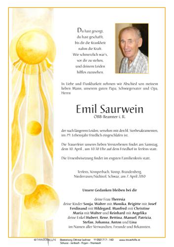 Parte von Emil Saurwein