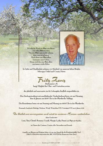 Parte von Friedrich Zenz