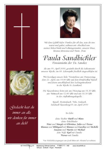 Parte von Paula Sandbichler