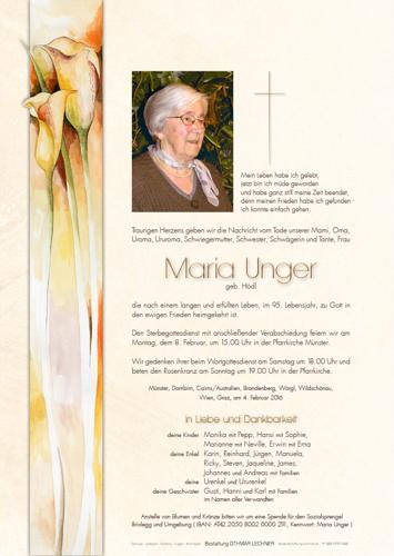 Parte von Maria Unger