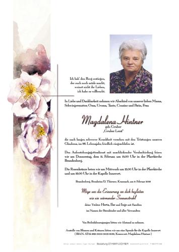 Parte von Magdalena Hintner