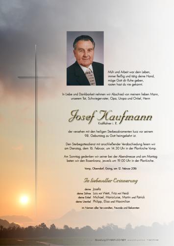 Parte von Josef Kaufmann