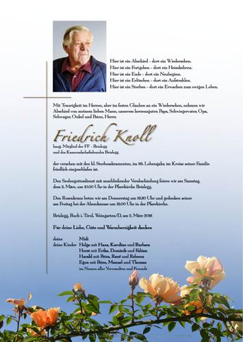 Parte von Friedrich Knoll