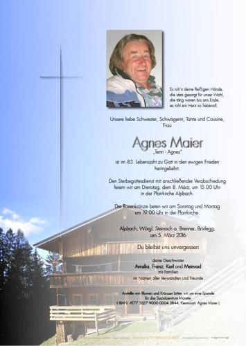 Parte von Agnes Maier