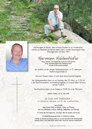 Parte von Hermann Haidenhofer