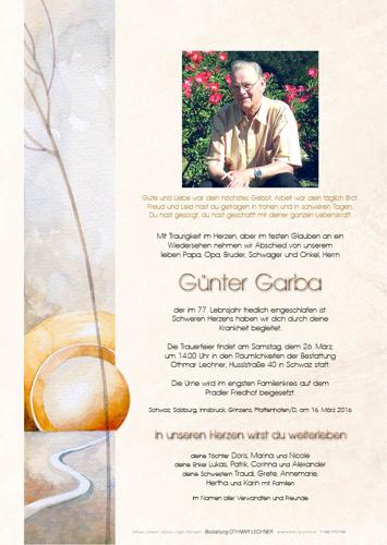 Parte von Günter Garba