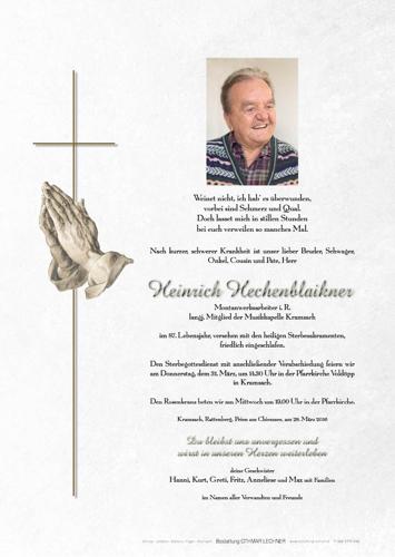 Parte von Heinrich Hechenblaickner
