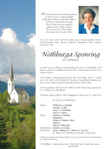 Parte von Sponring Nothburga