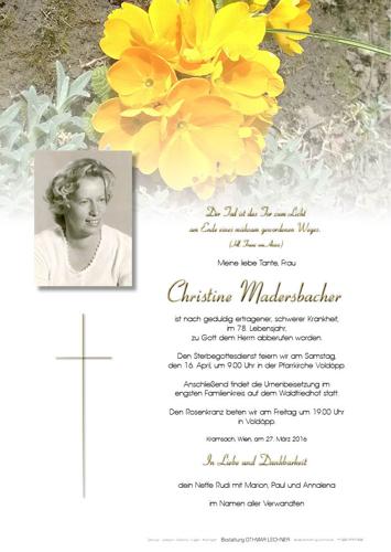Parte von Christine Madersbacher