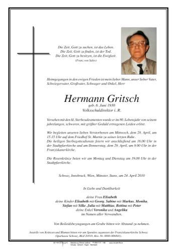 Parte von Hermann Gritsch