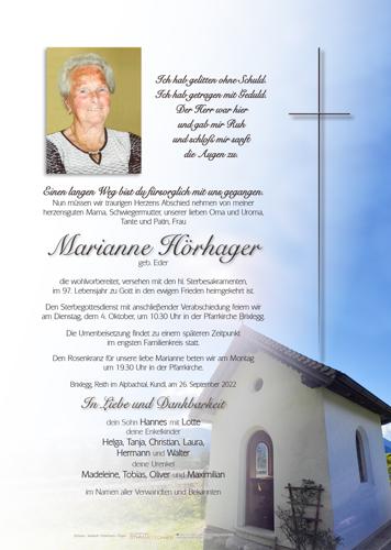 Parte von Marianne Hörhager