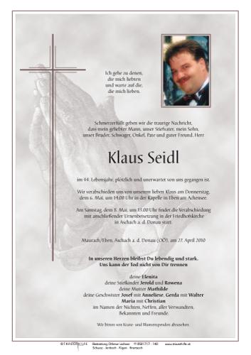 Parte von Klaus Seidl