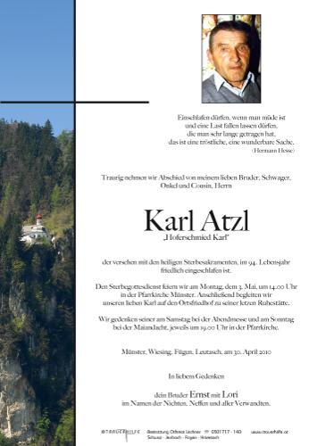 Parte von Karl Atzl