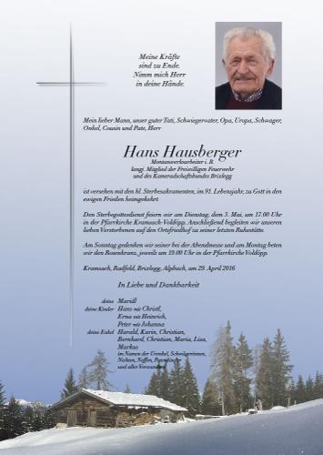 Parte von Hans Hausberger
