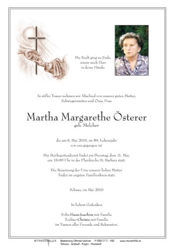Parte von Martha Margarethe Österer