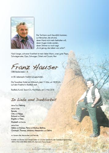 Parte von Franz Hauser