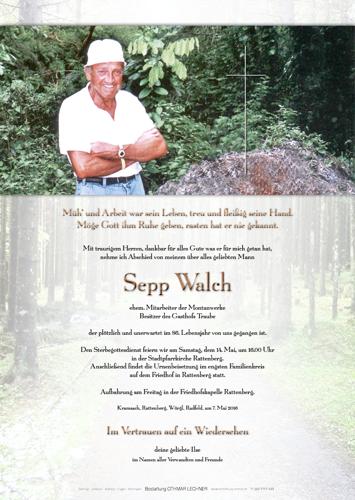 Parte von Josef Walch