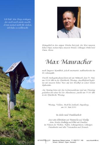 Parte von Max Mauracher