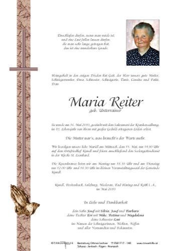 Parte von Maria Reiter