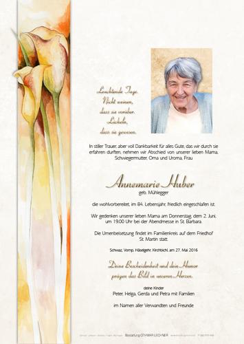 Parte von Annemarie Huber