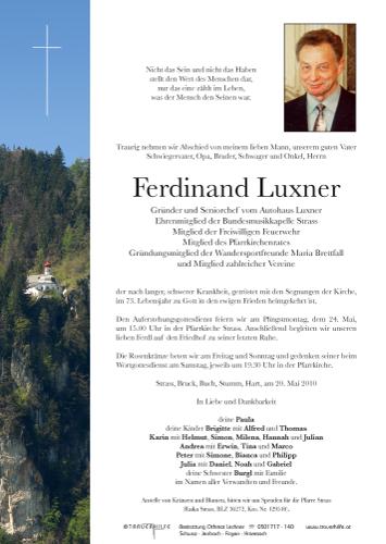 Parte von Ferdinand Luxner