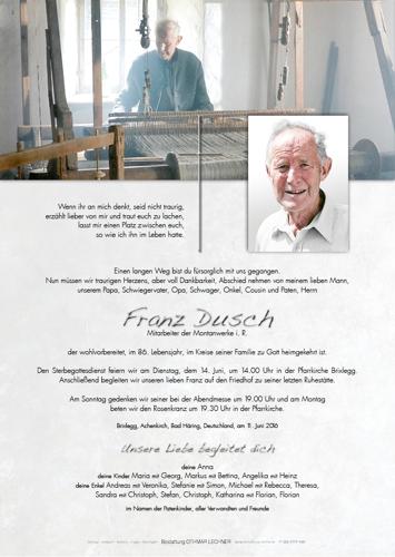 Parte von Franz Dusch