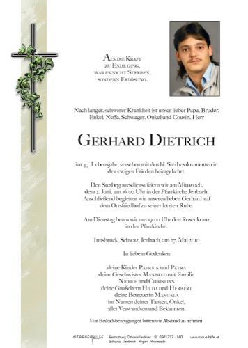 Parte von Gerhard Dietrich
