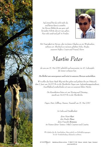 Parte von Martin Peter