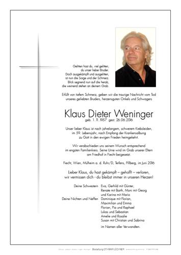 Parte von Klaus Dieter Weninger