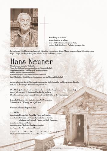 Parte von Johann Neuner