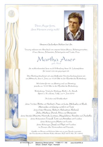 Parte von Martha Auer