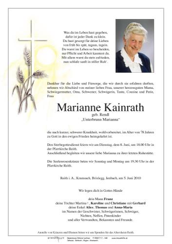 Parte von Kainrath Marianne