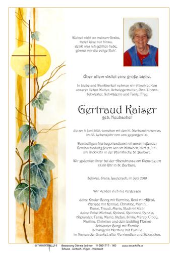 Parte von Gertraud Kaiser