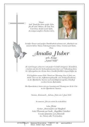 Parte von Amalia Huber