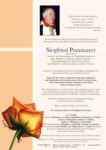 Parte von Siegfried Praxmarer