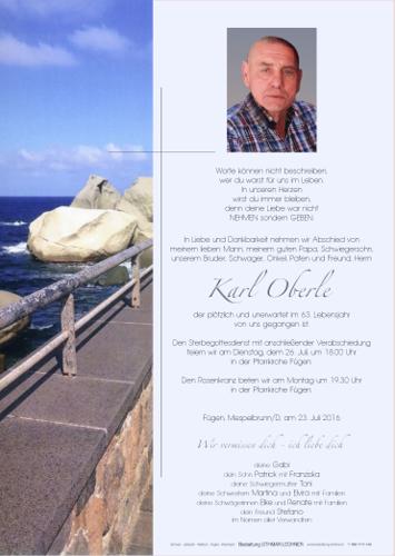 Parte von Karl Oberle