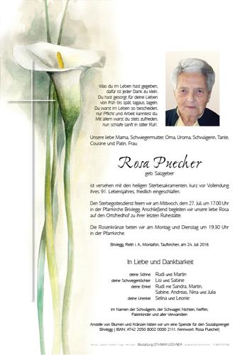 Parte von Rosa Puecher