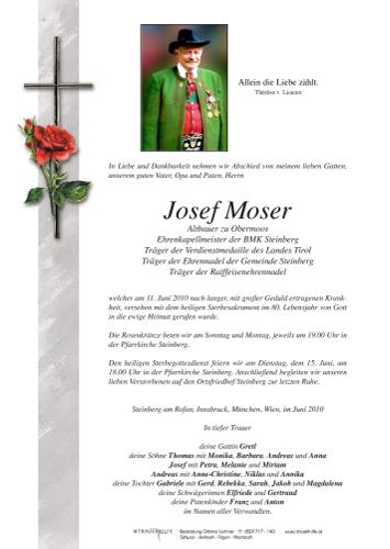 Parte von Josef Moser
