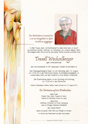 Parte von Traudl Wechselberger