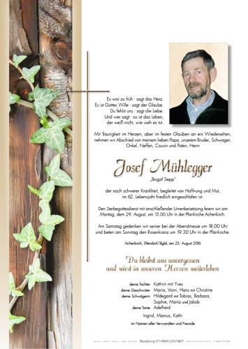 Parte von Josef Mühlegger