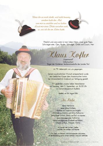 Parte von Kofler Klaus