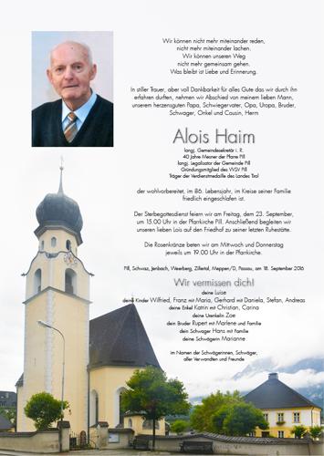 Parte von Alois Haim