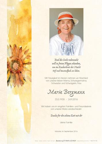 Parte von Maria Bergmann