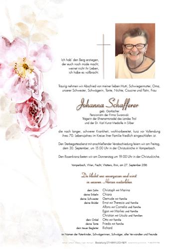 Parte von Johanna Schafferer