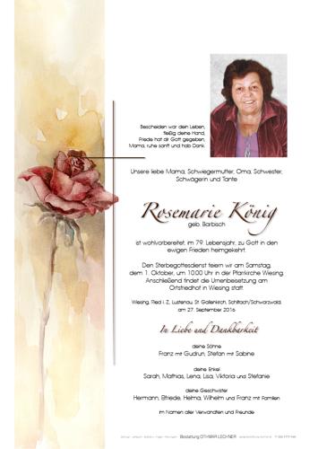 Parte von Rosemarie König