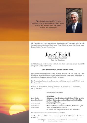 Parte von Josef Foidl