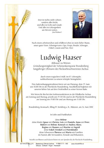 Parte von Ludwig Haaser
