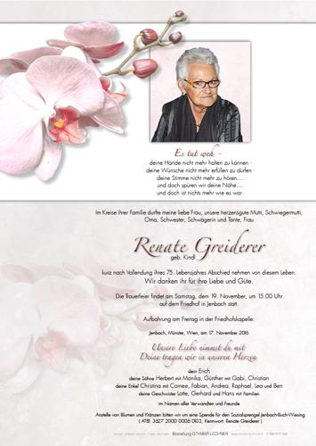 Parte von Renate Greiderer