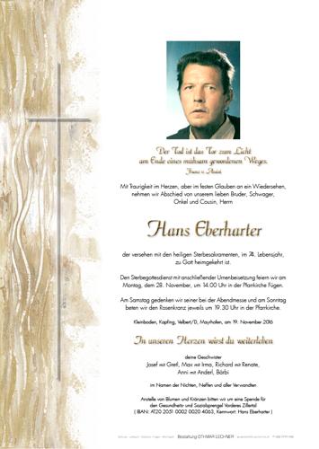 Parte von Hans Eberharter