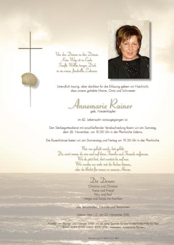 Parte von Annemarie Rainer